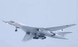 Máy bay ném bom Tu-160 của Nga.