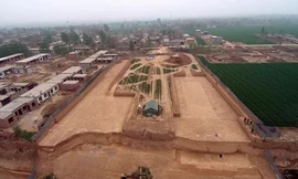 Di tích ở làng Tây Cao Huyệt thuộc tỉnh Hà Nam được tin là nơi an táng Tào Tháo. Ảnh: 163.com.