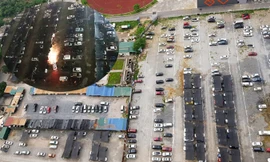 Bên trong bãi xe lậu 'khủng' bủa vây khu đô thị