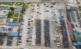 Hai bãi xe "lậu" khủng ở khu Tây Nam Linh Đàm phải di dời trong 10 ngày. 