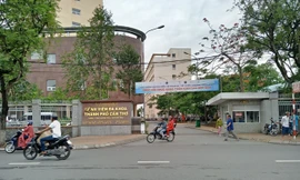 Bệnh viện Đa khoa TP Cần Thơ đang cách ly bệnh nhân nghi nhiễm cúm A A/H1N1 để điều trị. Ảnh: Kim Hà.