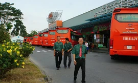 Khu vực trạm dừng nghỉ Satra của Phương Trang.