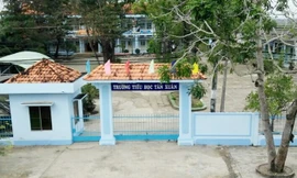 Trường tiểu học Tân Xuân nơi thí sinh Nguyễn Thái Tâm thi tuyển.