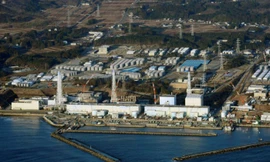 Công ty Điện lực Tokyo (TEPCO), đơn vị chủ quản nhà máy điện hạt nhân Fukushima, đã đưa vào hoạt động bức tường băng xây dựng ngầm quanh khu vực nhiễm phóng xạ. Ảnh: Reuters.