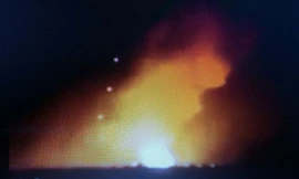 Hình ảnh vụ nổ kho đạn ở Gia Lai.