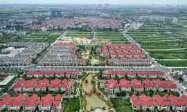 Nhiều biệt thự, nhà liền kề Khu đô thị mới An Hưng đã bàn giao cho người dân về ở. 