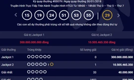 Kết quả kỳ quay 79 của Power 6/55.