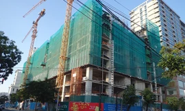 Dự án Gold Coast tại số 1 Trần Hưng Đạo, Nha Trang đang xây dựng (Ảnh: TH- CL).