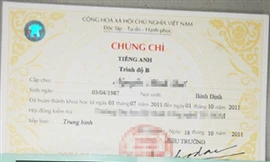 Nhiều đơn vị, cá nhân lên tiếng việc mua chứng chỉ