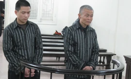 Hai bị cáo trong phiên xử ngày 10/4