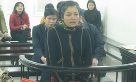 Bị cáo Trử Thị Hòa trong phiên xử