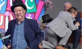 Nghệ sĩ Mạc Can tái xuất, khiến MC Lại Văn Sâm 'toát mồ hôi' nhận làm 'sư phụ' 