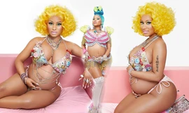 Nicki Minaj gây 'bão' khi đăng ảnh sắp hạ sinh con đầu lòng