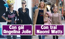 Sự đối nghịch giới tính giữa con gái Angelina Jolie và con trai Naomi Watts