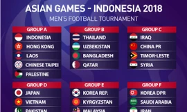 Bảng E là bảng tử thần tại môn bóng đá nam ASIAD 18.