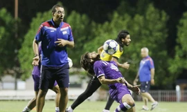 Iraq tập kín, giấu bài trước cuộc đối đầu ĐT Việt Nam. Ảnh: Zing