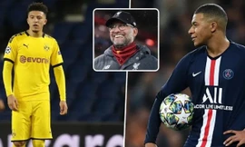 HLV Jurgen Klopp không có ý định tham gia vào cuộc đua tranh giành chữ ký của Kylian Mbappe và Jadon Sancho.