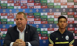 HLV Leonardo Vitorino tỏ ra lo lắng trước cuộc tái đấu ĐT Việt Nam.