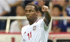 Tiền đạo Ahmed Khalil trong màu áo ĐTQG UAE.