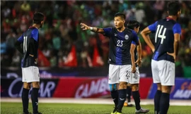 Thierry Bin trong màu áo ĐT Campuchia.