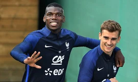 Pogba và Griezmann chơi rất thân với nhau.