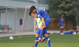 Tiến Linh dính chấn thương trong buổi tập mới đây của U23 Việt Nam.