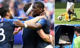 Pogba ghi bàn quyết định giúp Pháp thắng Australia 2-1.