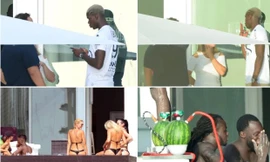 Pogba xả hơi tại Mỹ.