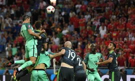 Ronaldo trong tình huống ghi bàn mở tỷ số trận đấu.