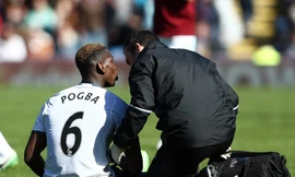 Pogba dính chấn thương ở trận gặp Burnley.