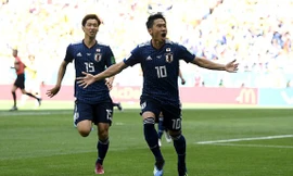 Kagawa ăn mừng bàn mở tỷ số.