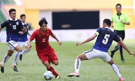 Công Phượng có cú đúp bàn thắng ở trận này. Ảnh: Zing