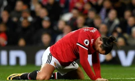 Zlatan Ibrahimovic chơi mờ nhạt trước Burnley.