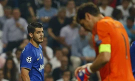 Morata không ăn mừng khi phá lưới Casillas.