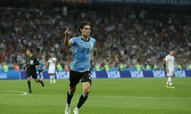 Cavani đã có 2 bàn thắng ở trận này.
