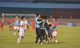 Niềm vui của các cầu thủ U19 HAGL.