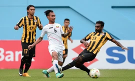 Hạ gục U22 Myanmar, U22 Malaysia giành vé vào bán kết.