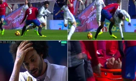 Tano Bonnin gãy chân kinh hoàng sau pha va chạm với Isco.