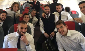 Real Madrid đã có mặt ở Manchester.