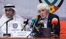 HLV Ivan Jovanovic trong ngày nhậm chức HLV trưởng ĐTQG UAE.