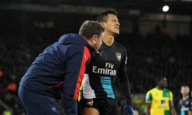 Alexis Sanchez tái phát chấn thương.