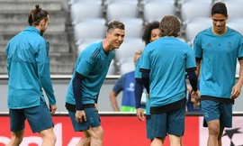 Ronaldo đã trở lại tập luyện cùng các đồng đội.
