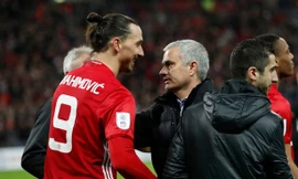 Zlatan Ibrahimovic và HLV Mourinho thời còn cùng làm việc ở M.U.