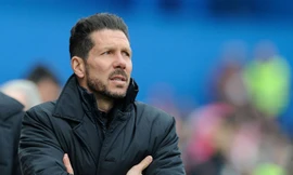 HLV Simeone nổ tưng bừng khi Atletico vô địch Europa League.