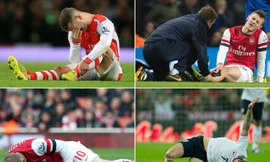 Jack Wilshere giờ thành "Vua chấn thương" ở Arsenal.