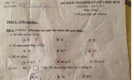 Tranh cãi nảy lửa Toán 8 điểm của trò lớp 1
