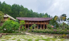 Ngắm ngôi nhà miền núi với thiết kế sàn hình elip đặc biệt