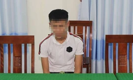  Trần Quốc Tr. tại cơ quan công an. Ảnh CTV