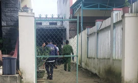 Nhà anh H. nơi phát hiện vụ việc. Ảnh T. S