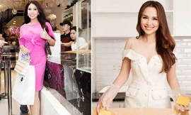 Em gái Lý Hùng 'tái xuất', mừng Hoa hậu Diễm Hương thành bà chủ